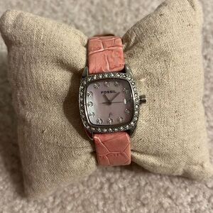 Fossil pink watch